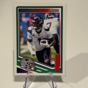 🔥 2025 Stefon Diggs Panini Score Card. New England Patriots.